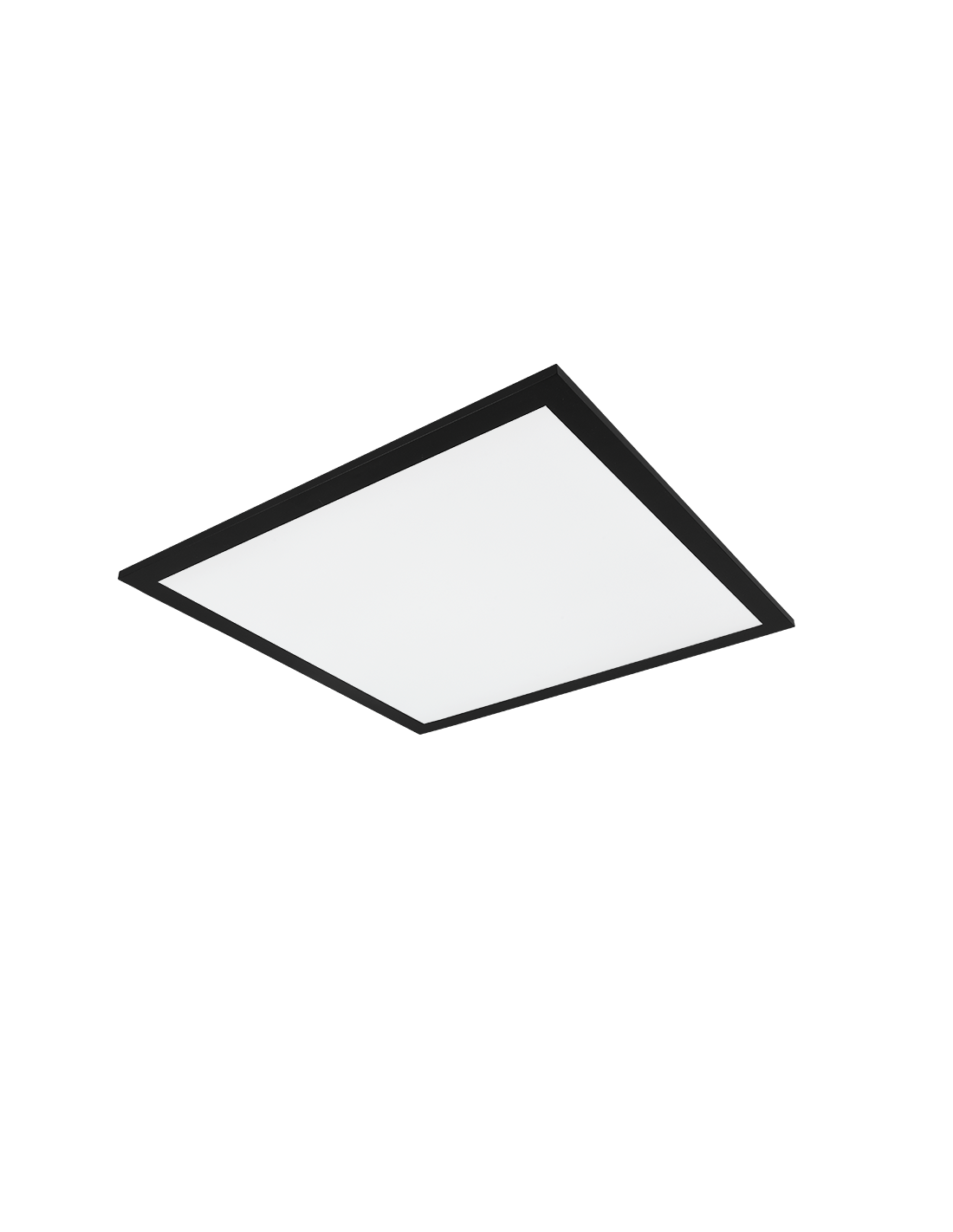 Plafoniera Applique Quadrata Moderna Led Dimmer 18w Alpha Titanio Trio Lighting