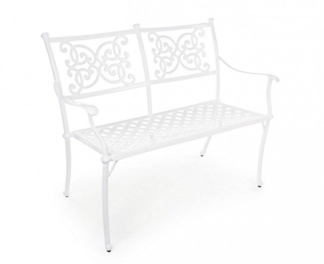 Panca Giglio bianco da esterno cm 110 x 59 x 85 h