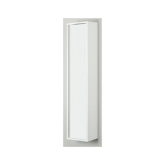 Pensile da Bagno  anta Bianco-Bianco Laccato 30x24x150 cm