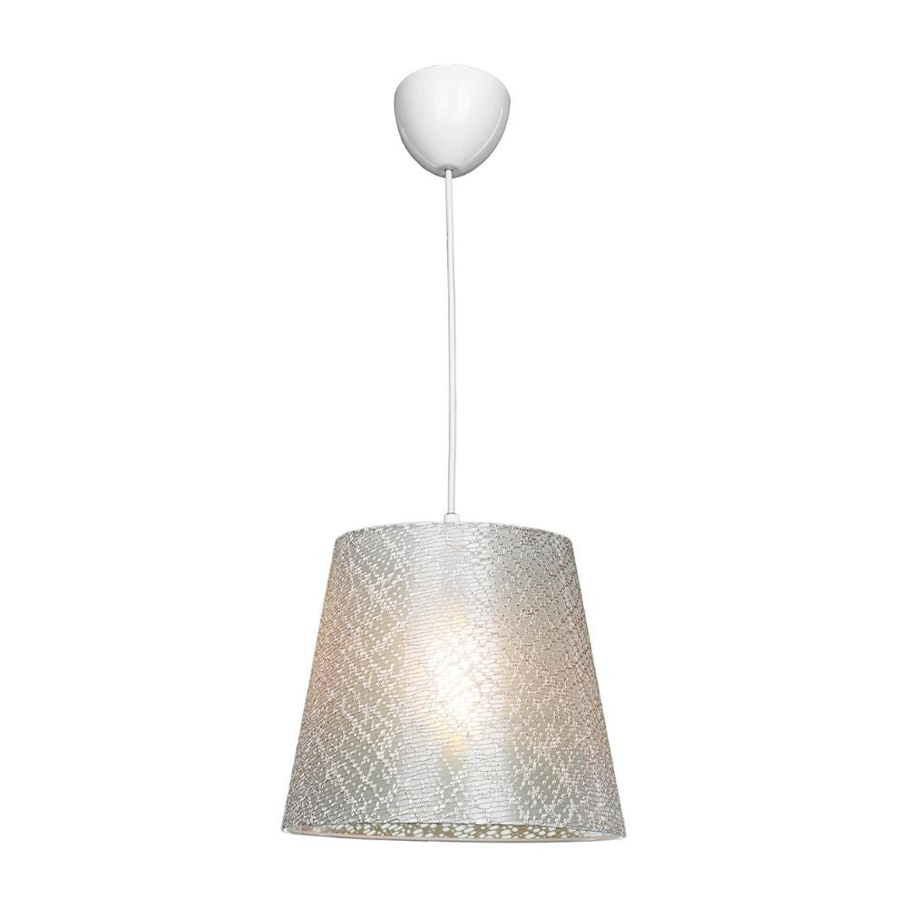 Lampada a sospensione Conic ASZ0778 in tessuto beige EFFEZ