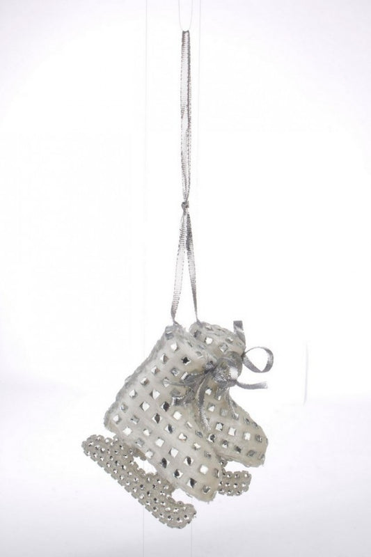 8x Pendaglio Pattini Cristallo