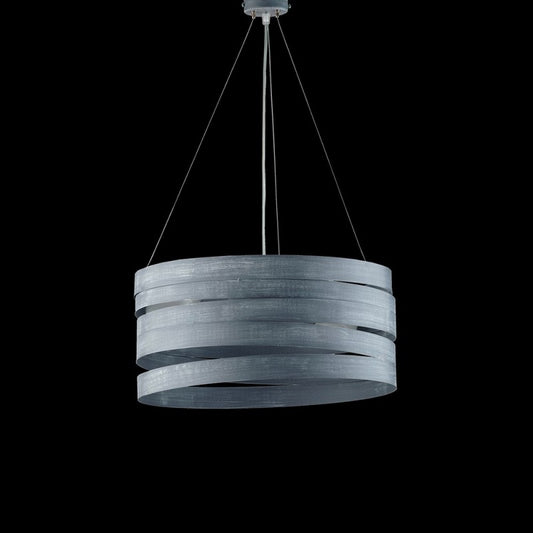 Lampadario a sospensione in ferro Grigio Shabby tre luci 45x h20 cm