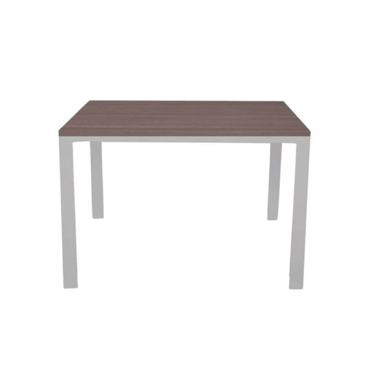 Tavolo rettangolare 120x80 struttura bianca e piano larice grigio Monster