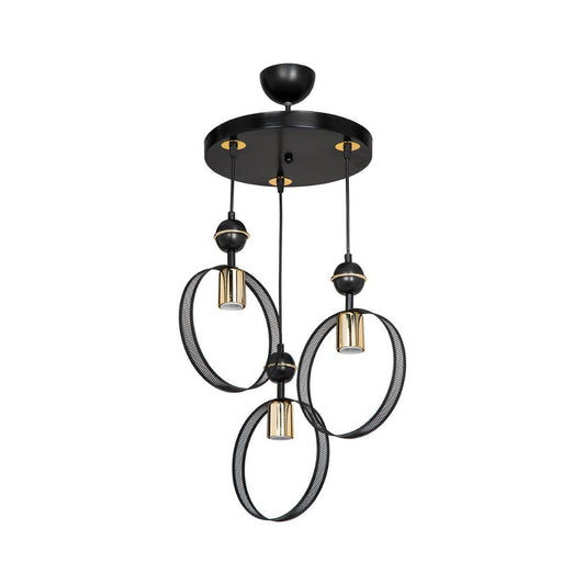 Lampada a sospensione Esin con tre portalampade a cerchio MDL4423 EFFEZ