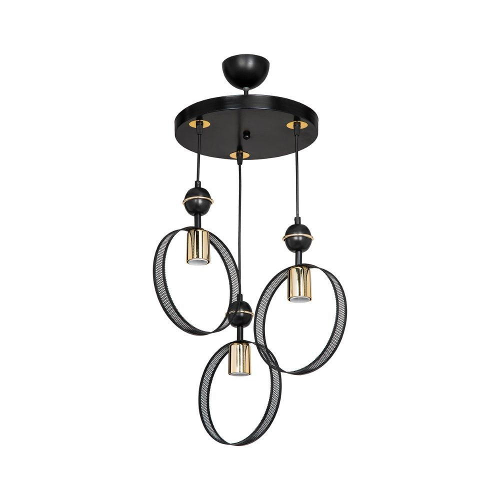 Lampada a sospensione Esin con tre portalampade a cerchio MDL4423 EFFEZ