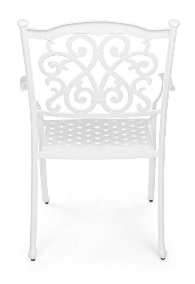 Sedia Con Bracciolo Ivrea Bianco Da Esterno