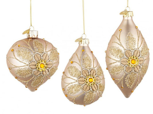 12x Pendaglio Vt Floret Champagne Ass3