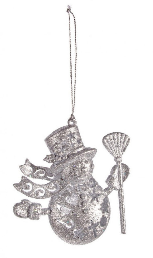 12x Pendaglio Moda Pupazzo Argento