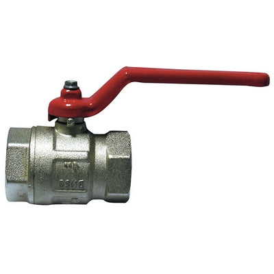 Valvola a sfera con leva rossa 2"1/2 (DN 65) 18 bar/261 psi