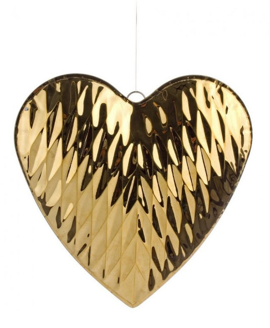 4x Pendaglio Placcato Cuore Oro L