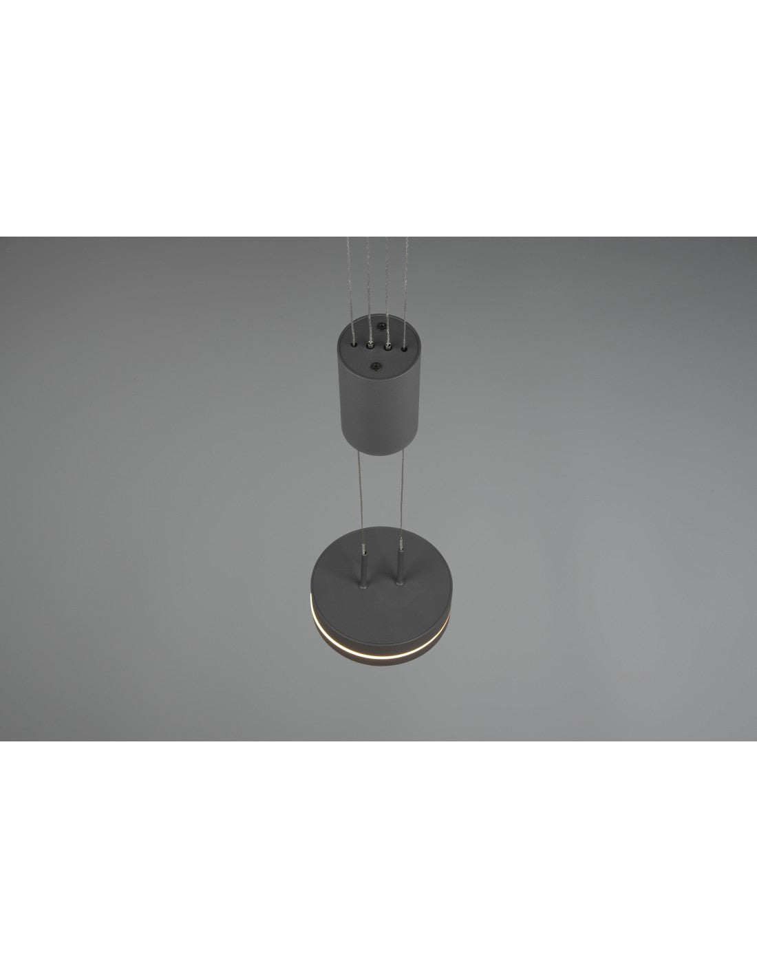 Sospensione Disco Pendente Led Integrato Franklin Antracite Trio Lighting