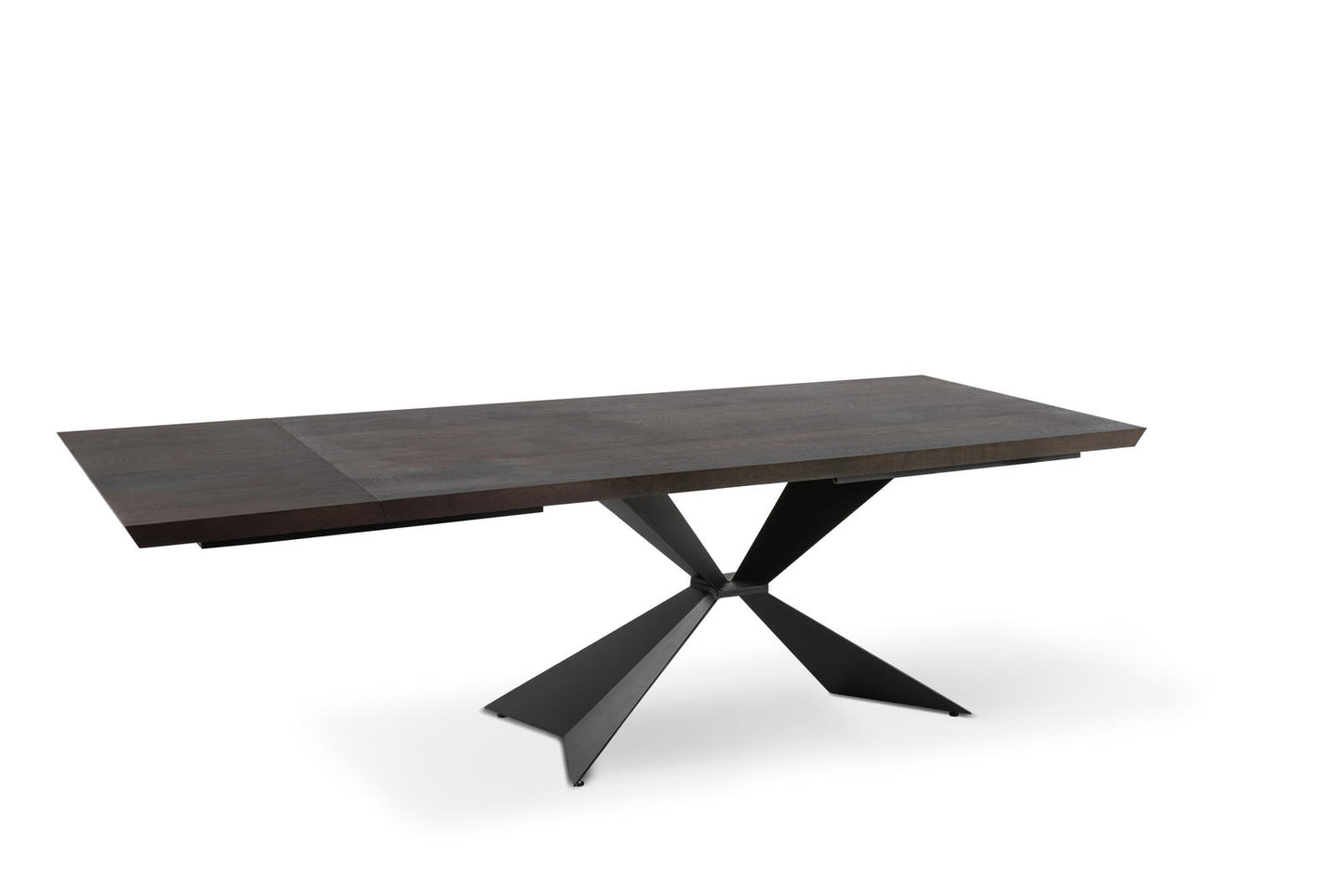 Tavolo allungabile con top impiallacciato rovere termocotto 200/300x100x76h cm