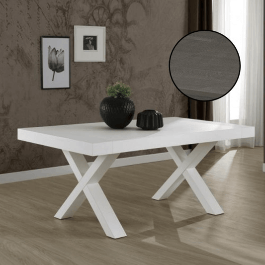Tavolo allungabile Gondar 180x100 rovere grafite