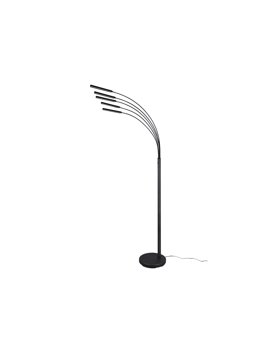 Piantana Reed 5 Archi Led Nero Opaco H195 cm Trio Lighting