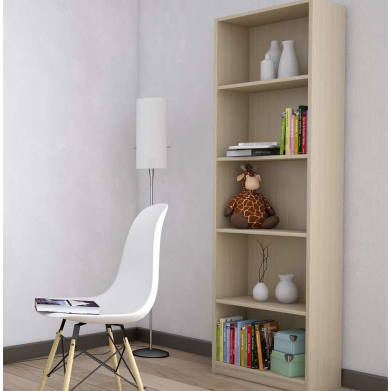 Libreria Cm. 70 x 41 x 183 Olmo Kit