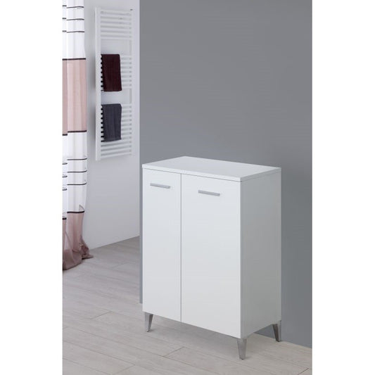 Armadietto da Bagno due ante Bianco 60x34x h78 cm