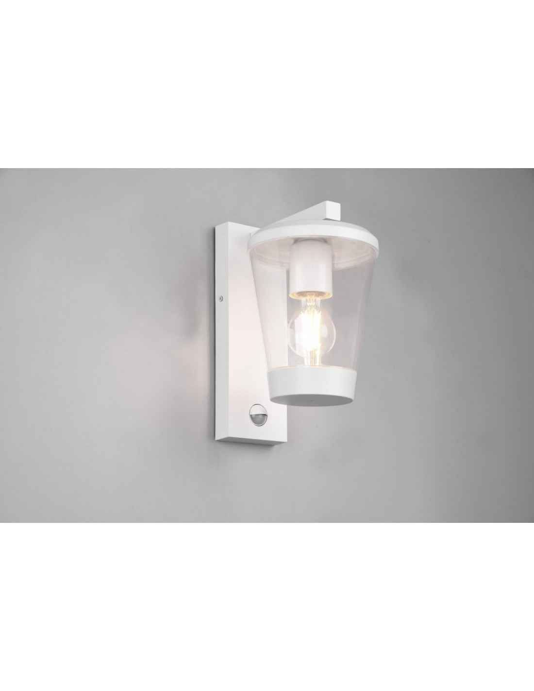 Applique Lanterna Cavado Bianco IP44 Sensore Movimento Trio Lighting