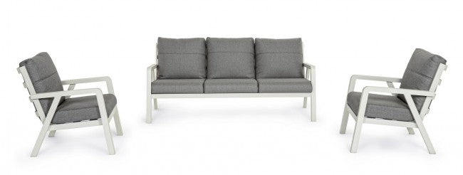 Set salotto 3 pz con cuscini Truman Lunar