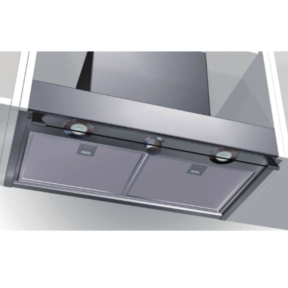 Samet Cappa sotto pensile Keller 90  inox EFFEZ