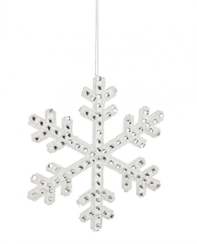 8x Pendaglio Fiocco Cristallo Slim L