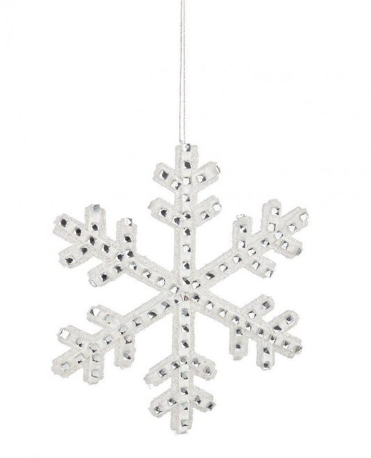 8x Pendaglio Fiocco Cristallo Slim L