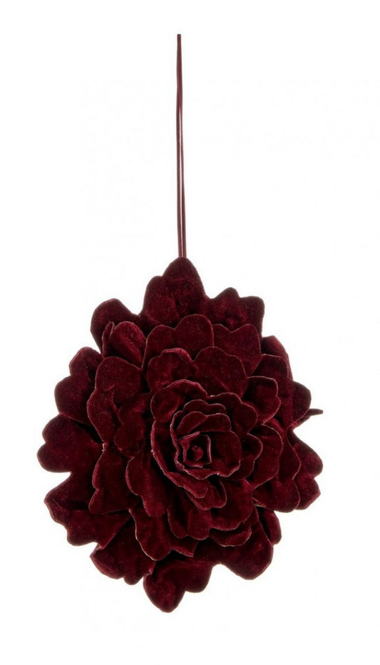 4x Pendaglio Holiday Fiore Rosso L