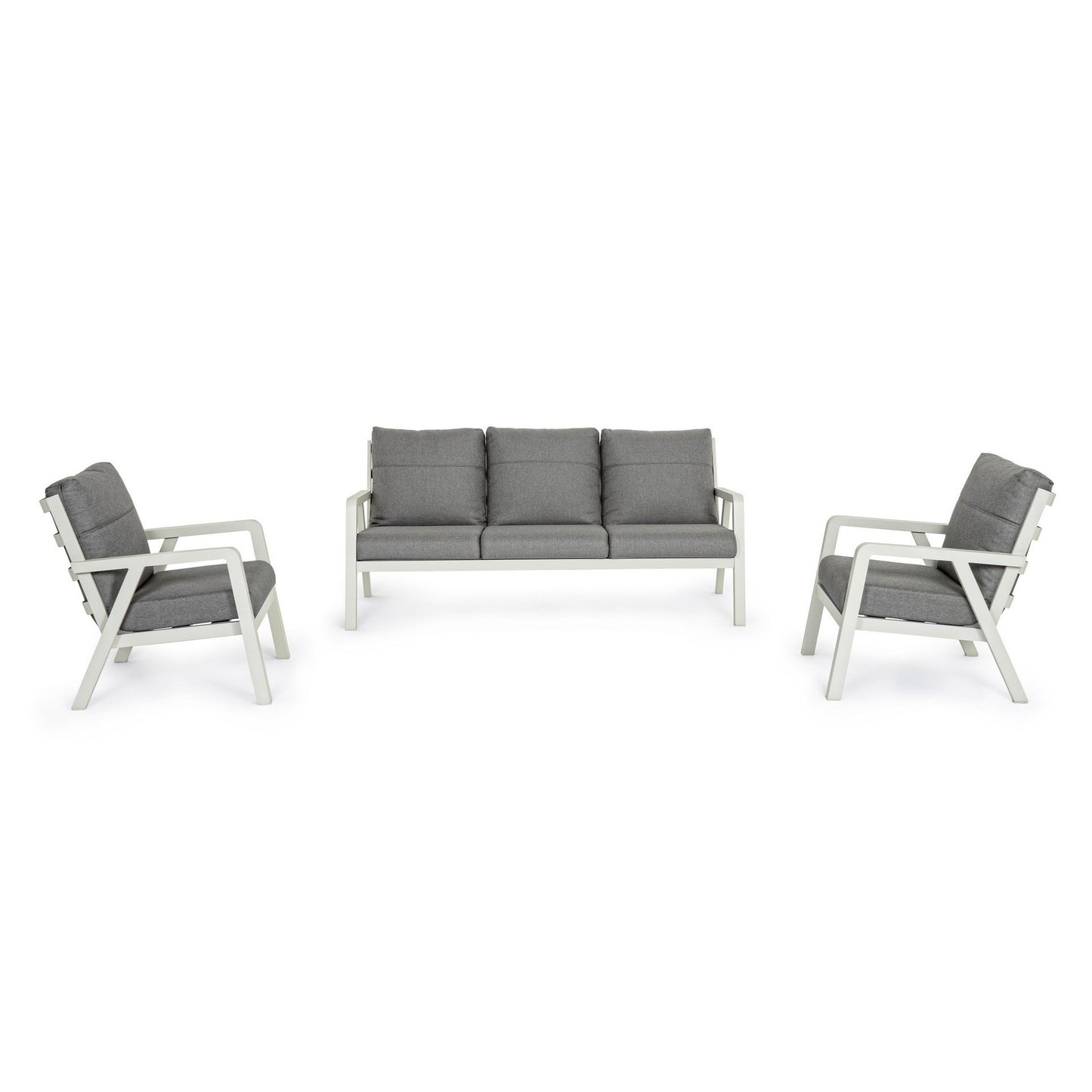 Set salotto 3 pz con cuscini Truman Lunar