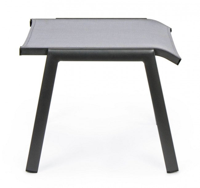 Poggiapiedi arredo giardino alluminio antracite Cruise cm 53 x 51 x 44