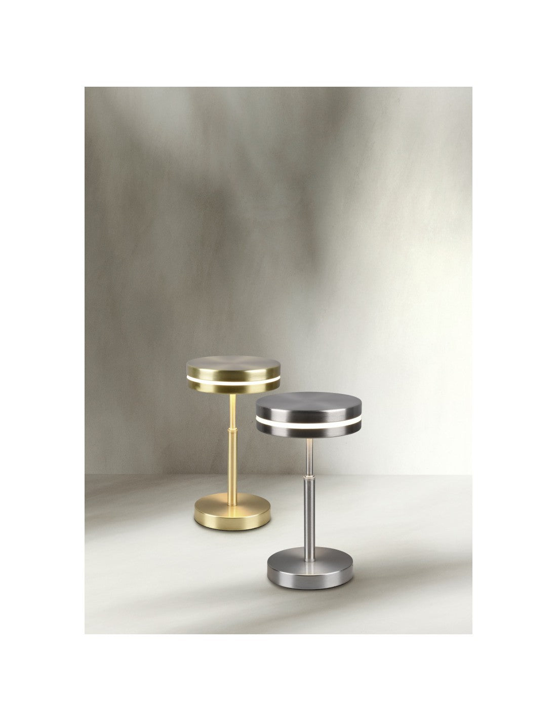 Lumetto Moderno Disco Led Franklin Ottone Trio Lighting