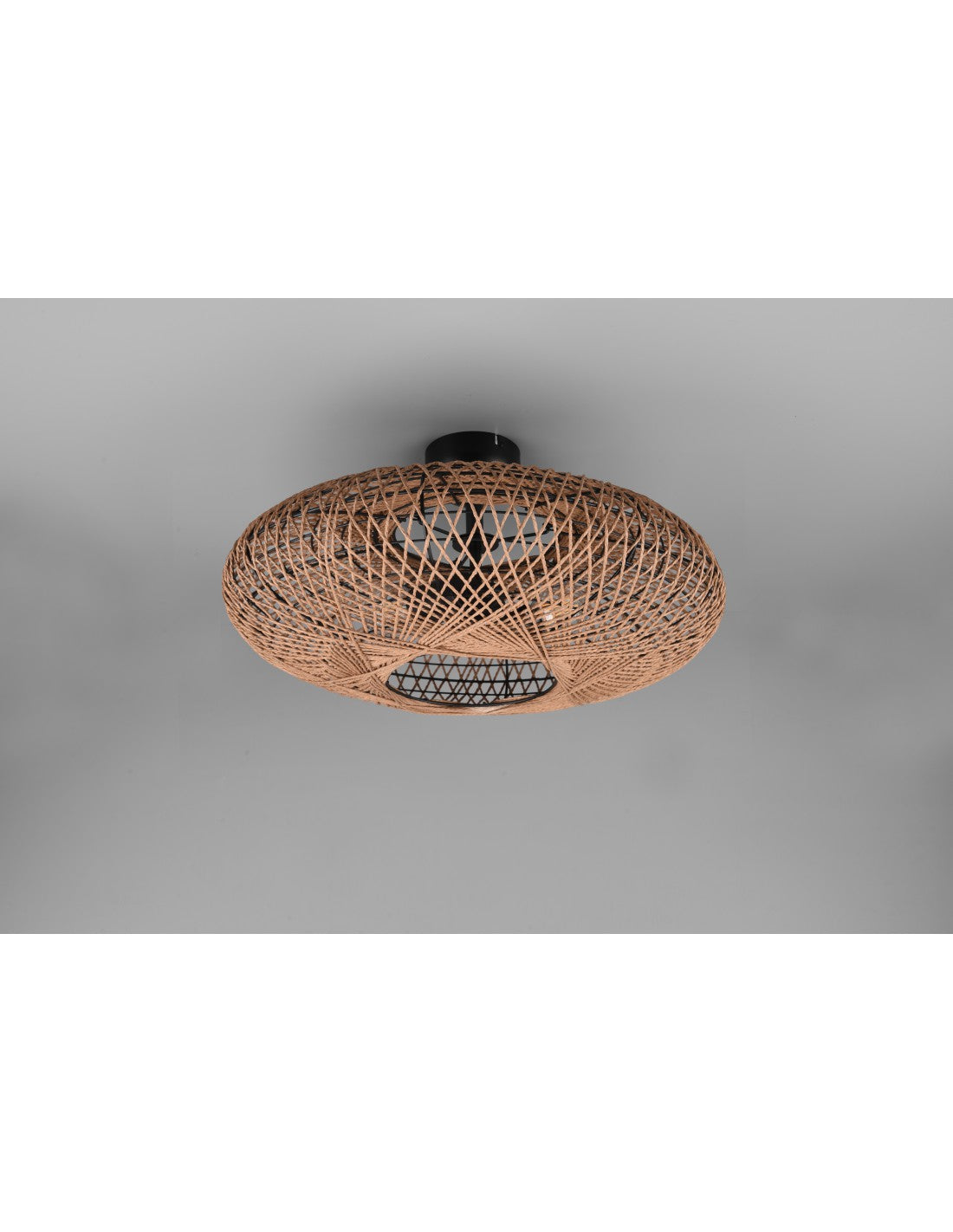 Plafoniera Paralume Fibre Naturali Hedda Trio Lighting