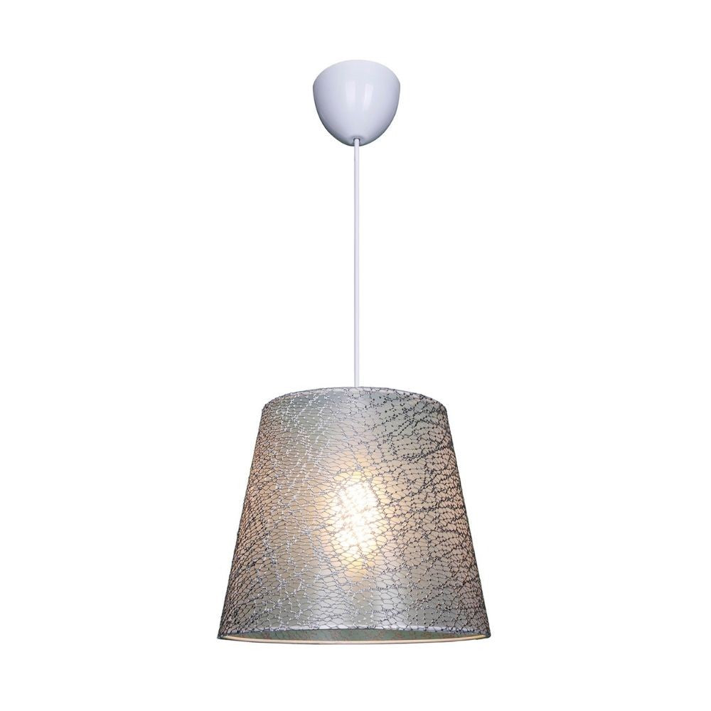 Lampada a sospensione Conic ASZ0777 in tessuto grigio EFFEZ