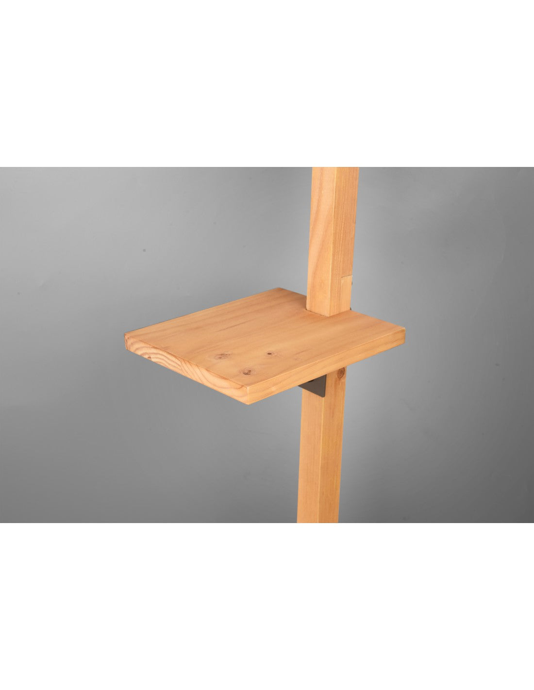 Piantana Vintage Mensole Legno Paralume Nichel Rodrigo Trio Lighting