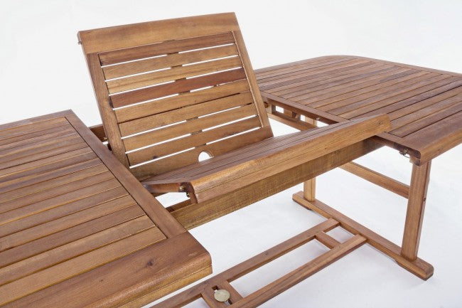 Tavolo Per esterno Noemi Allungabile in Legno  180/240x100x h 74cm