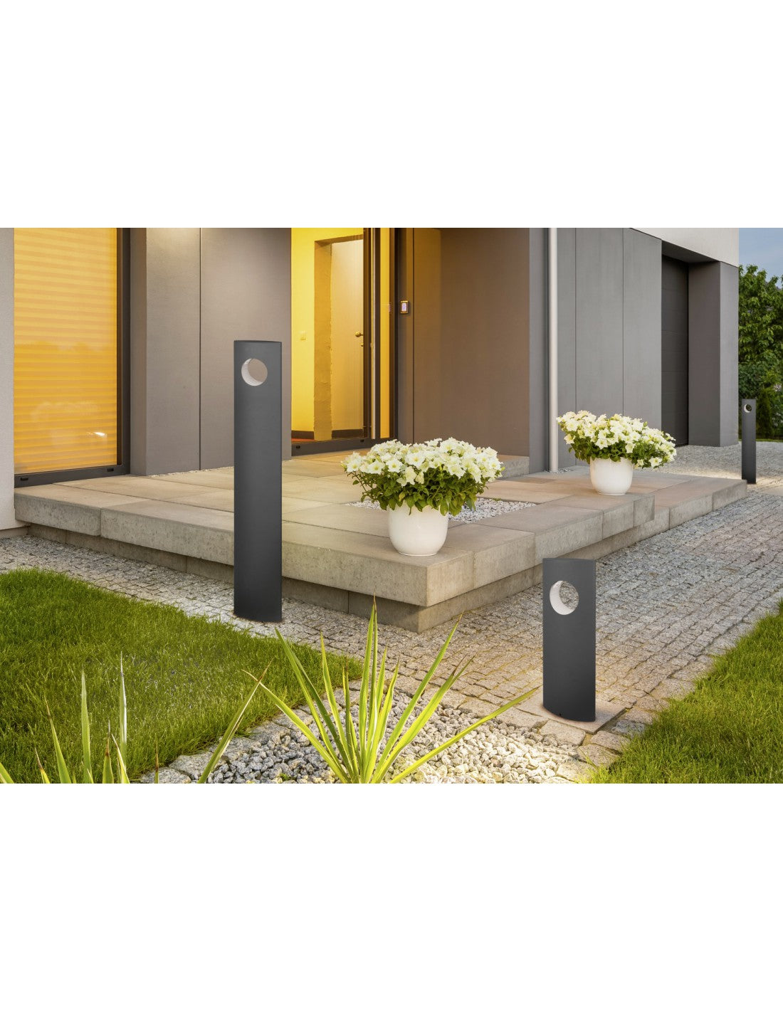 Palo Per Esterno Led Alluminio Antracite Katun IP54 Trio Lighting