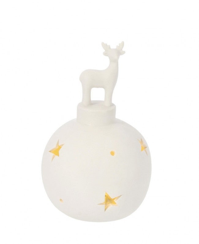 12x Decorazione Sfera Deer H17 C