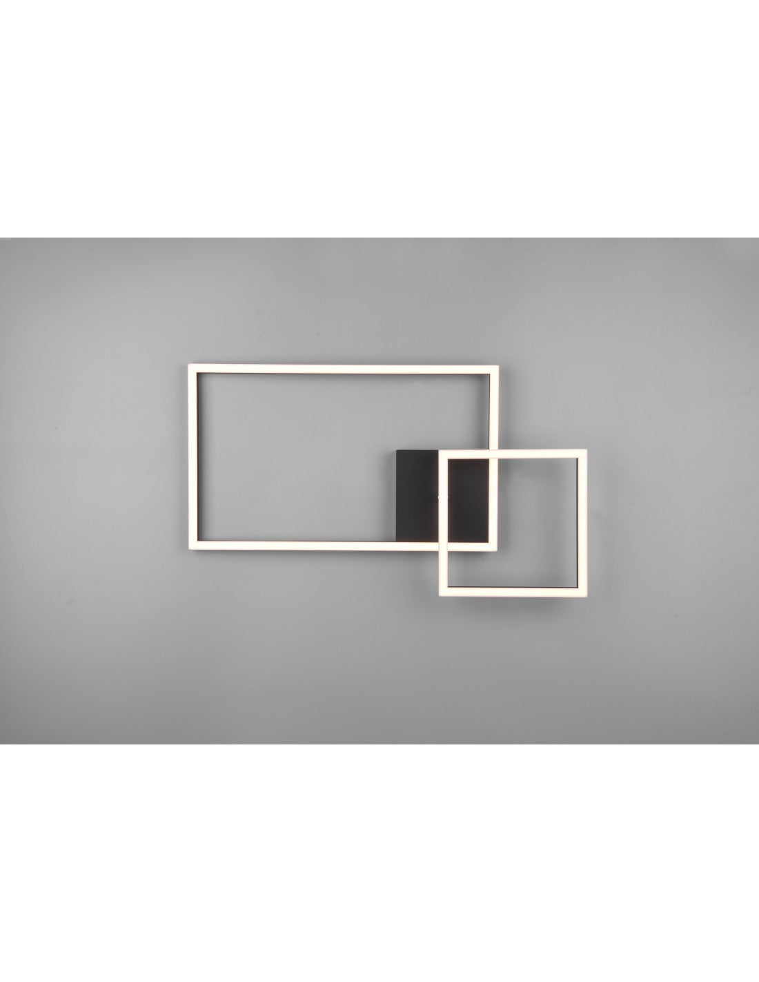 Plafoniera Soffitto Squadrata Orientabile Led Dimmer 4000K Padella Nero Trio Lighting